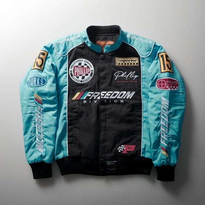 ASLI JAKET MOTOR NASCAR PHILLIP WORKS BORN FAST READY STOCK