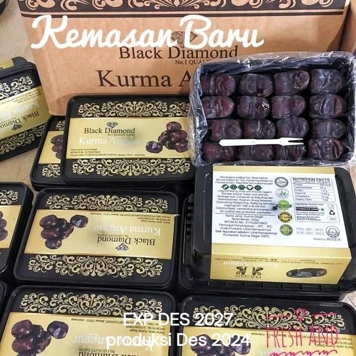 

ORIGINAL Kurma Anggur Persia Black Diamond Premium 1 Dus READY STOCK