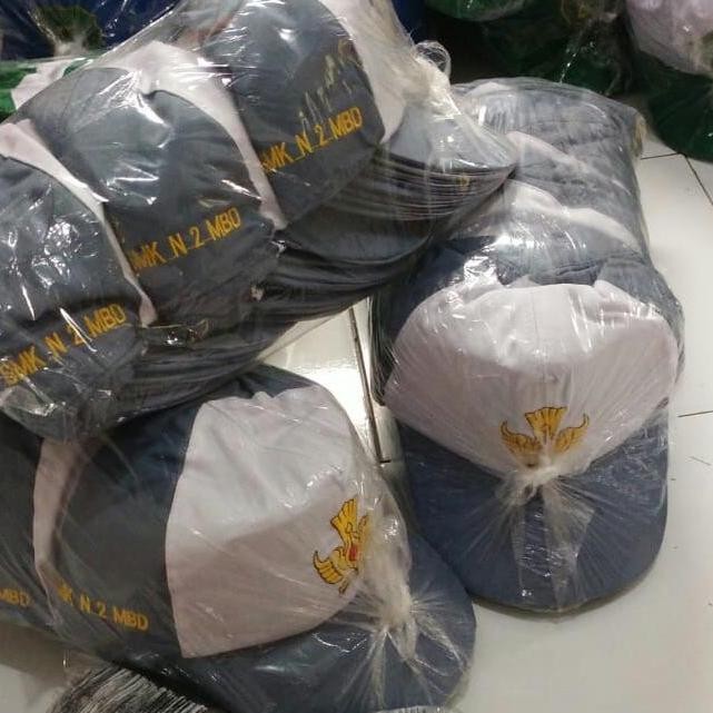 (Allthebest) topi Seragam Costum logo sekolah sendiri