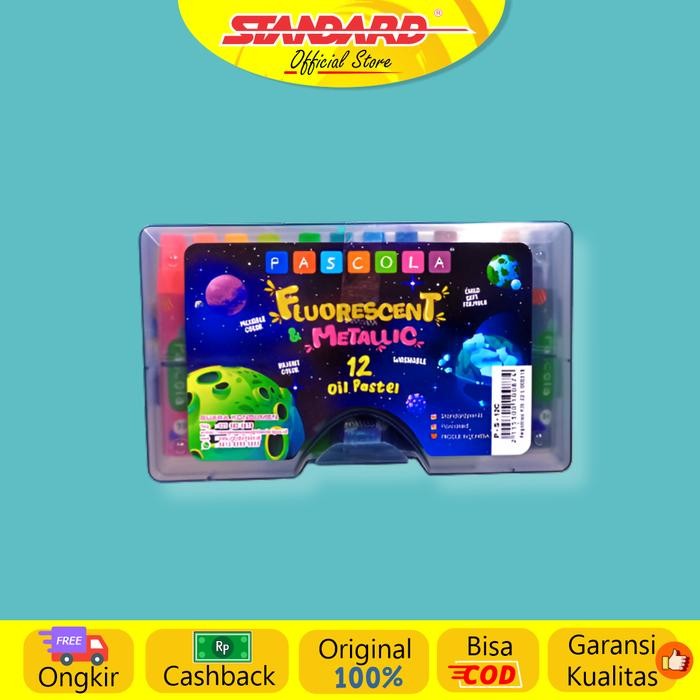 

SARI Standard - Pascola Oil Pastel Metalic 12 / Set ( Crayon / Pewarna / Coloring )