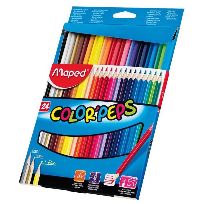 

SARI Maped Pensil Warna Color'Peps 24' - Cardboard