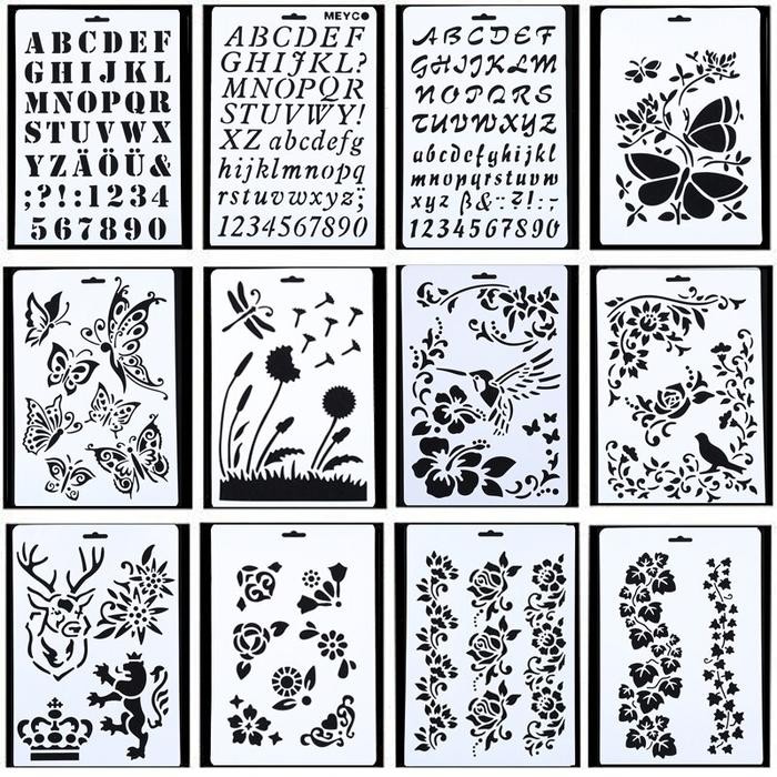 

SARI Plastic Stencil - Stensil Dekorasi Motif_Grs20 (26X17Cm)