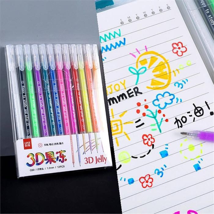 

SARI Color Gel Pen Pulpen Gel 12 Warna Cerah Needle Tip 0.5Mm Panjang Penulisan Hingga 400