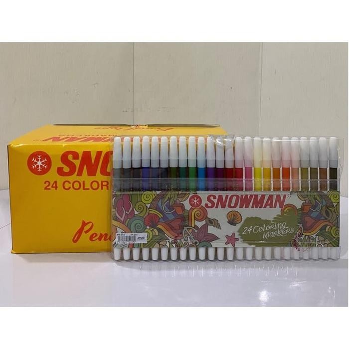 

SARI Spidol Kecil Snowman 24 Warna (Pw-24A)