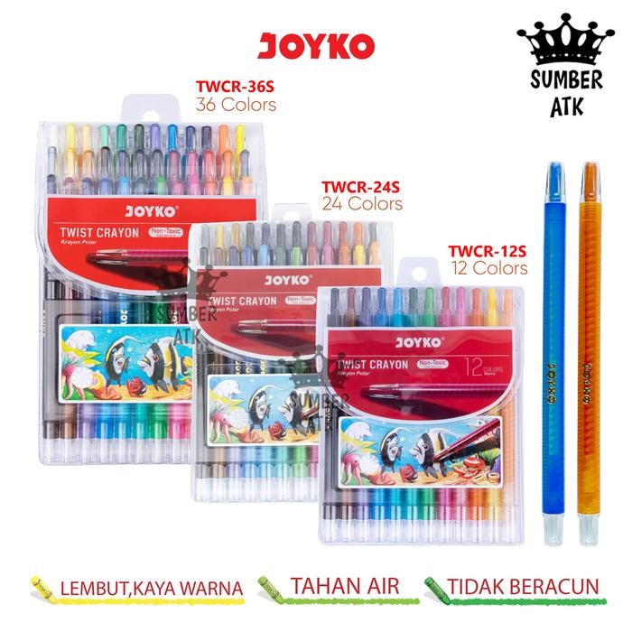 

SARI Krayon Putar Twist Crayon Joyko 12 , 24 , 36 Warna Panjang Twcr-12S Twcr-24S Twcr-36S