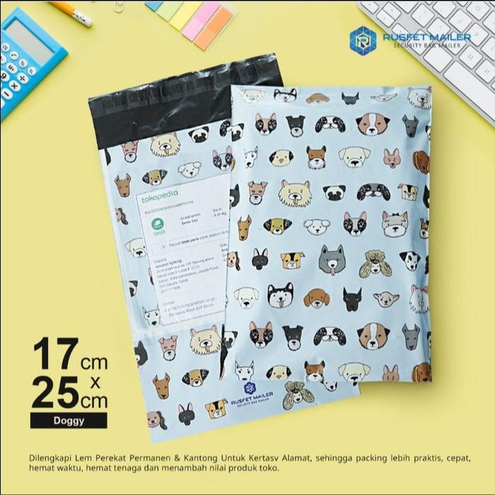 

5WUM Amplop Plastik Polymailer Dog Paradise 17Cmx25Cm (Ada Kantong Alamat)