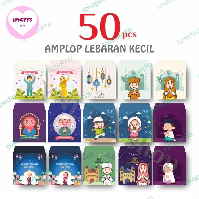 

5WUM Lynetteshop - [50 Pcs] Amplop Thr Lebaran Idul Fitri Unik