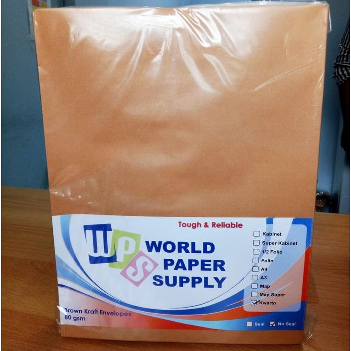 

SARI Amplop Coklat Ukuran Kwarto Wps ( 21 X 27 Cm )