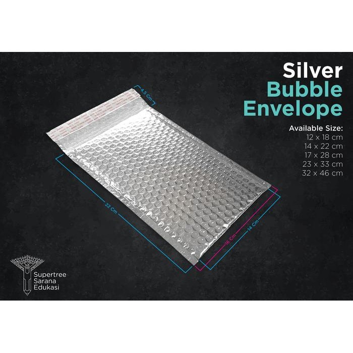 

SARI Amplop Bubble Silver Foil 14 X 22 Cm (Isi 25 Lembar)