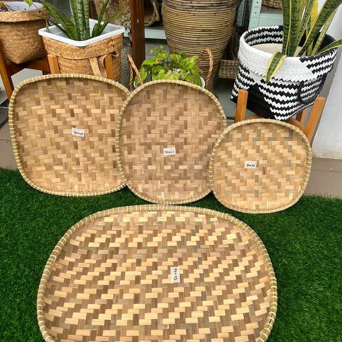 BSKU Tampah Bambu Kotak / Nampan Bambu Kotak / Tampah Tumpeng Kotak