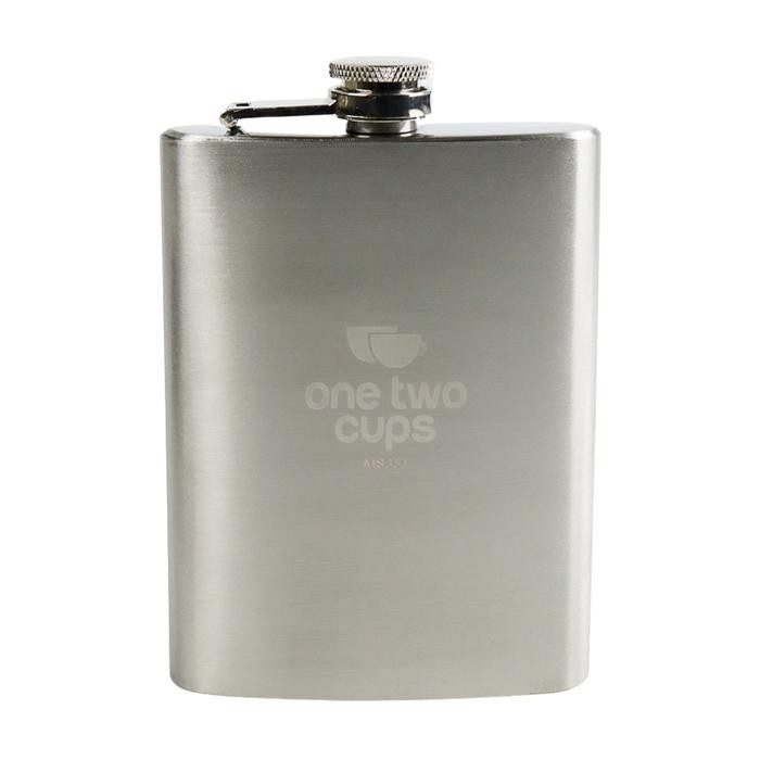 N6VA Botol Minum Wine Bir Flask Hip Square Shape Stainless Steel 8Oz
