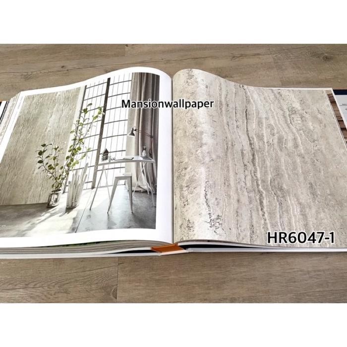 Wallpaper Dinding Korea Granit Marmer Alam Travertine Abstrak Natural Roll Besar