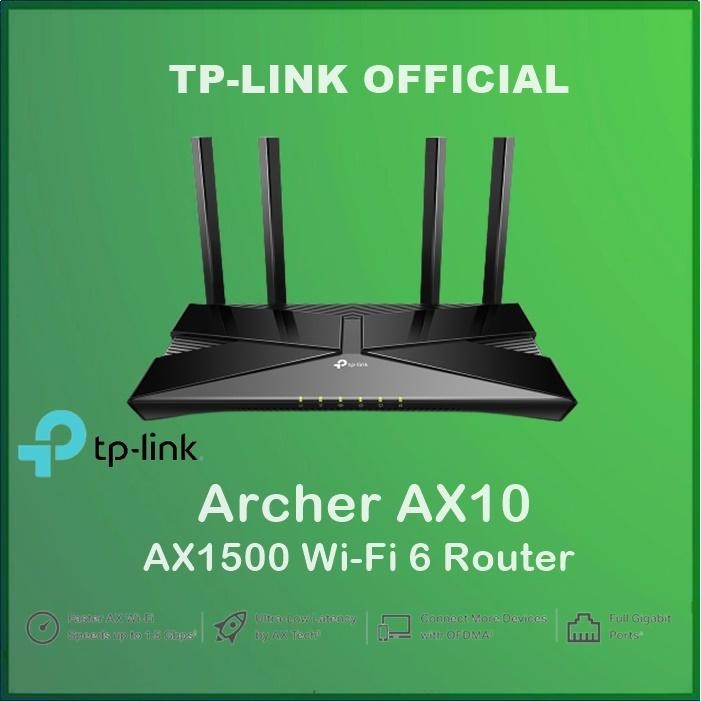 Tp-link Archer AX10 AX1500 WIFI 6 Wireless Router Tplink AX 10 AX 1500