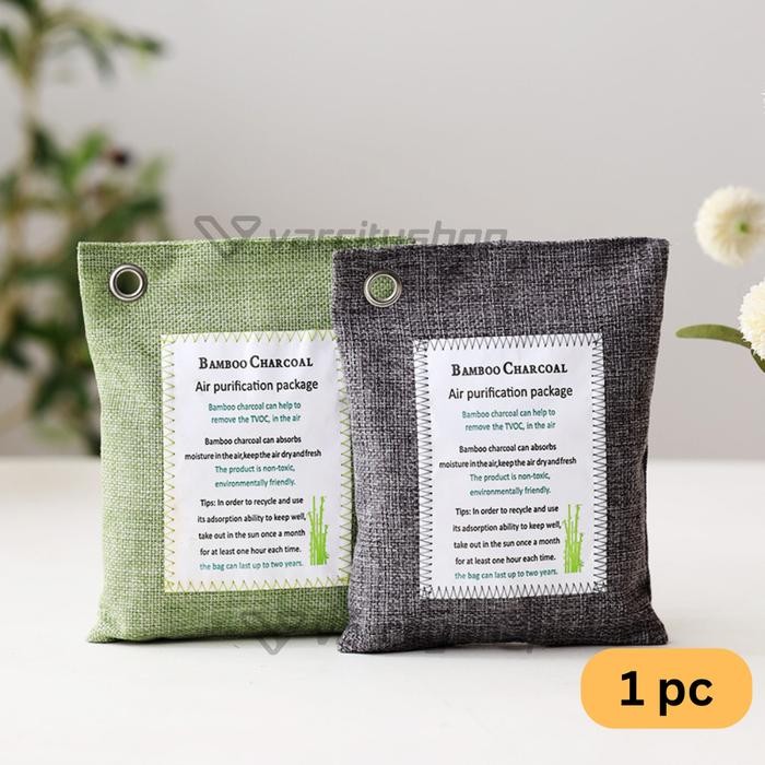 Ready Kantong Arang Bambu 100% Arang Bambu Aktif Bamboo Charcoal Air Purifying Bag Terbaru