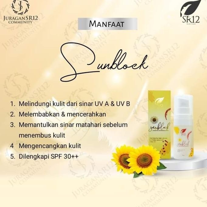 Sun Block Anak 5Th/Sun Block Badan/Sun Protector/Sun Block Sr12 Bpom