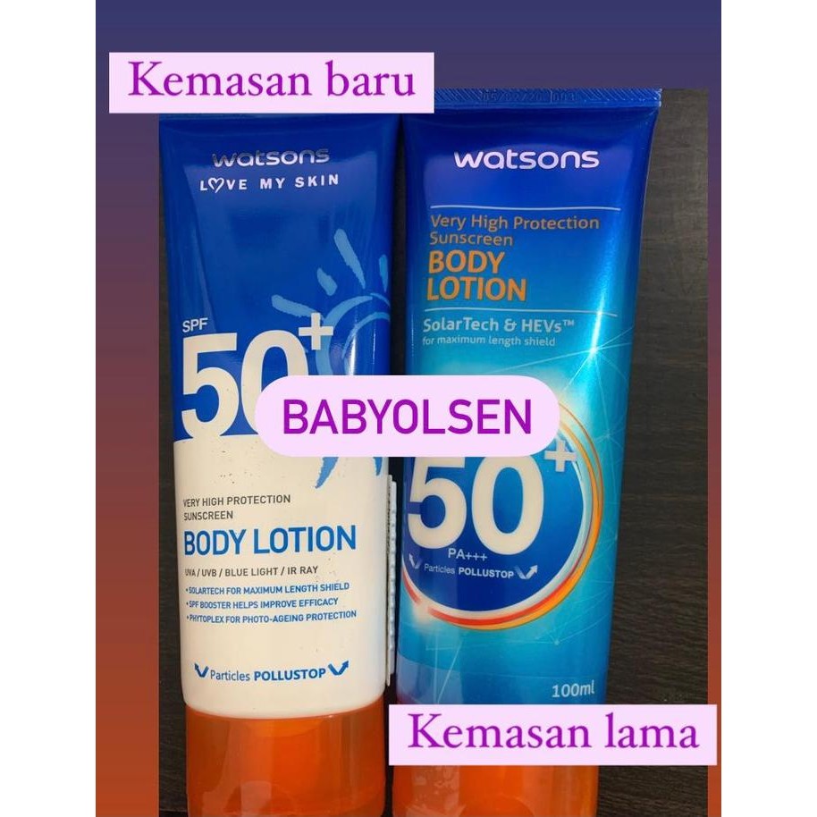 Watsons Sunscreen Body Lotion Spf 50/Sun Screen Watsons/Sunblock