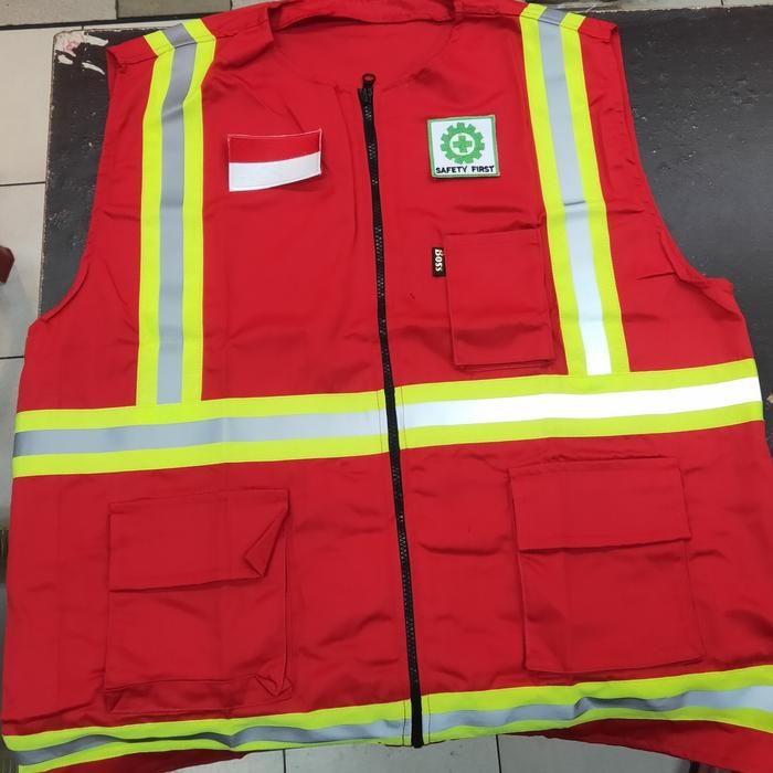 Safety Vest Jumbo Size Xxxl /Rompi Safety Ukuran Besar