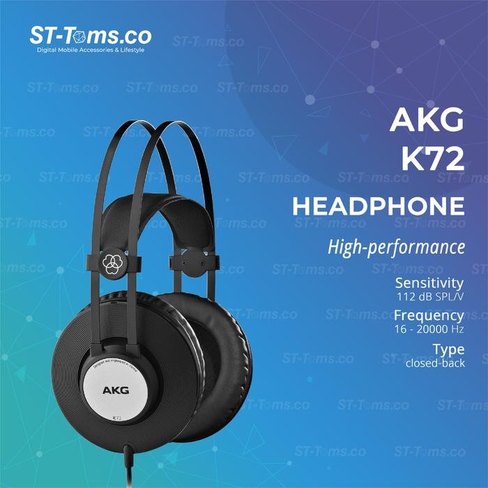 AKG K72 / K 72 Monitor Headphones - Black