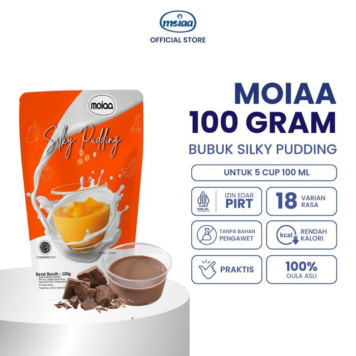 

Paket Hemat 100G - Silky Pudding Moiaa 100G 1 Box Rasa Isi 20Pcs - Silki Puding Moya