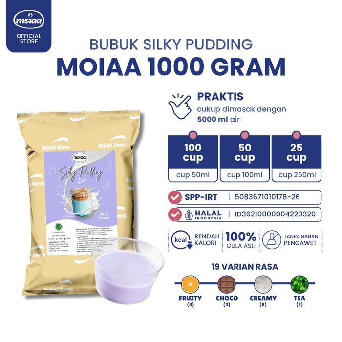 

Silky Pudding Moiaa 1 Kg - Bubuk Puding Kiloan Silki Moya