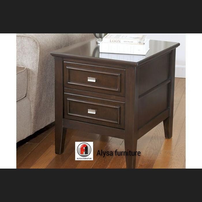 NAKAS MINIMALIS KAYU JATI, NAKAS JATI, MEJA SAMPING SOFA JATI KODE 917