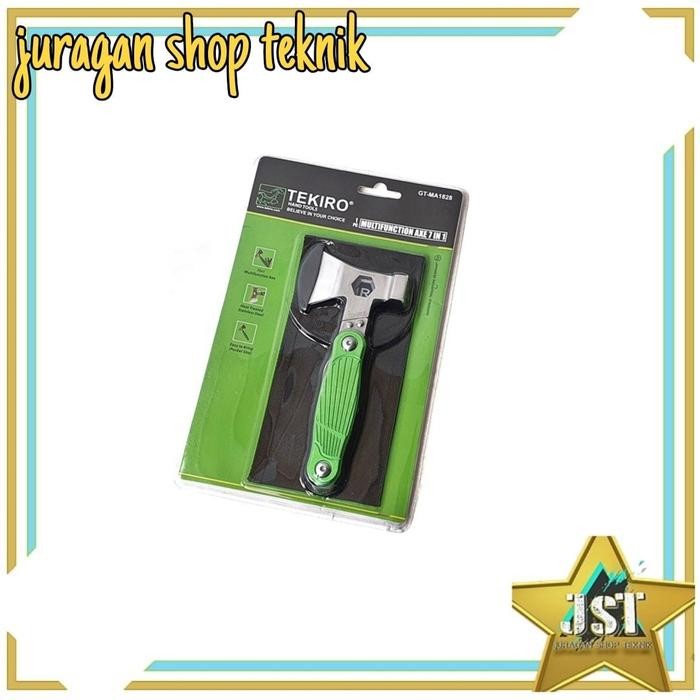 Menarik Palu Kapak Multifungsu 7 In 1 Kapak Lipat Tekiro Gt-Ma1828