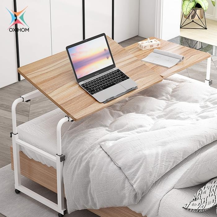 

Oxihom Meja Tempat Tidur Meja Kasur Meja Laptop Meja Ranjang Geser Kayu Furniture