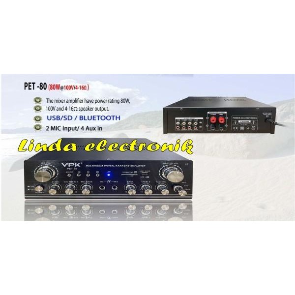 NEW AMPLIFIER VPK PET 80 PET80 80 WATT ORIGINAL