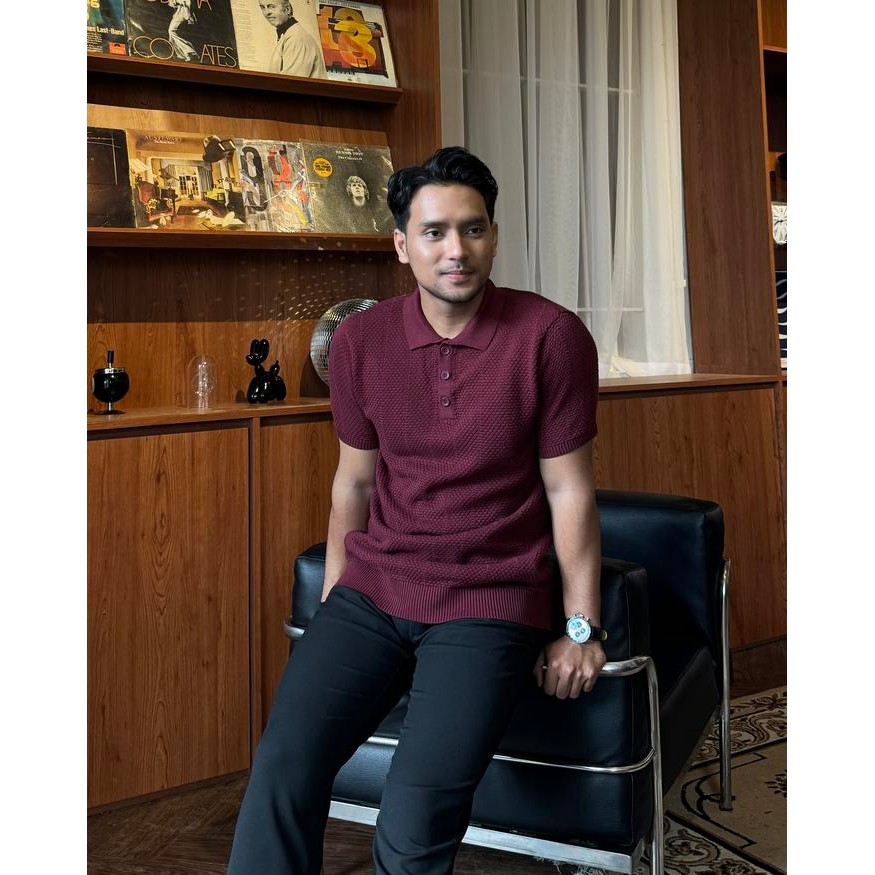 GONEGANI OFFICIAL - Baju Polos Pria Bahan Knit Polo Knit Tshirt