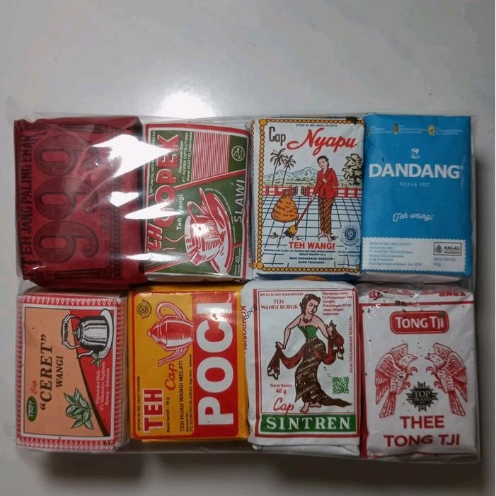 

Teh Racikan Khas Solo paket 8pcs l Teh 999, Teh Gopek, Teh nyapu biru,Teh dandang biru,Teh ceret,
