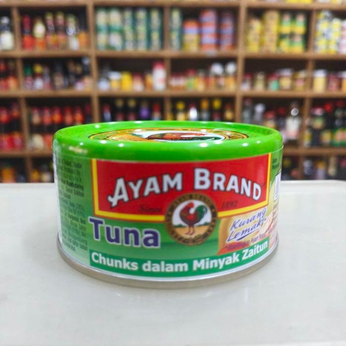 

READY AYAM BRAND TUNA CHUNKS OLIVE OIL LIGHT 150GR - IKAN TUNA KALENG SEHAT