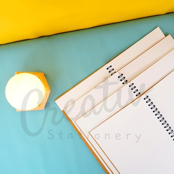 

[Tulis.Id] Simple Basic Kraft Spiral Notebook 100 GSM