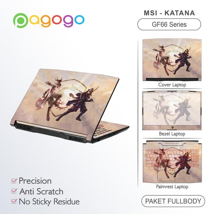 Siap Kirim Garskin Stiker Laptop MSI GF66 GF76 Katana 11U 11UC Transparan Anti Gores