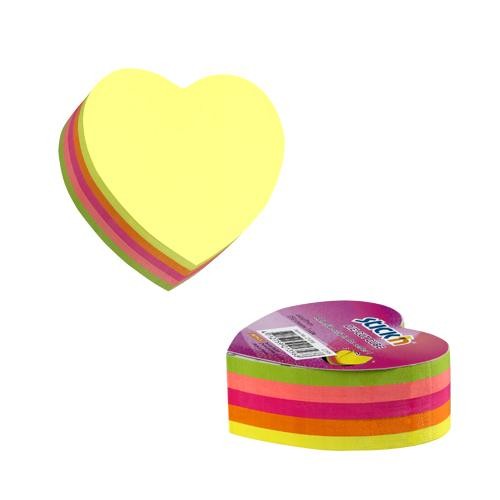 

Stick'n Die Cut 21356 Neon Die Cut 250's Heart Memo Sticky Note love