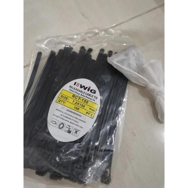 

Kabel Ties Buka Pasang Releasable Cable Tie RCT 150 x 7.2mm EWIG