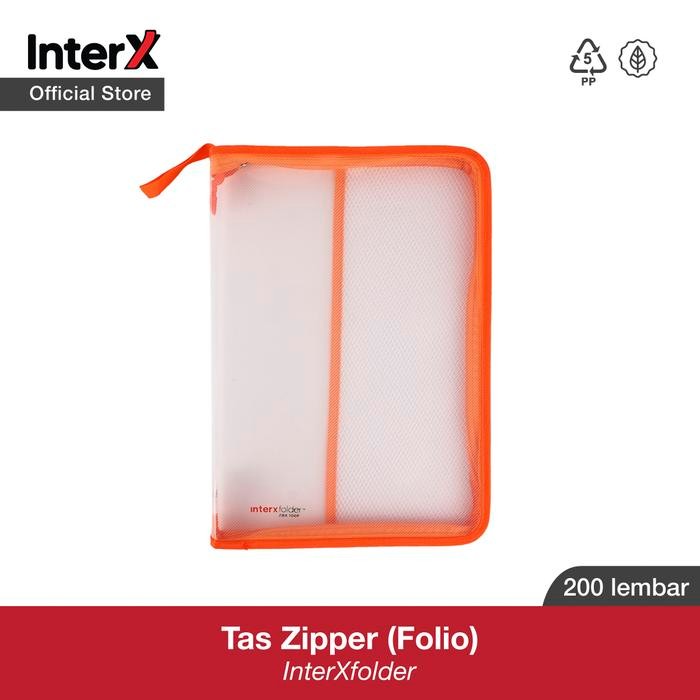 

InterX Zipper Bag L+M (ukuran Folio)