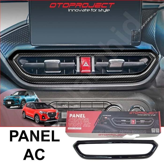 

Cover Panel AC RAIZE ROCKY Otoproject Kisi Lubang Tengah AC - Carbon Fiber