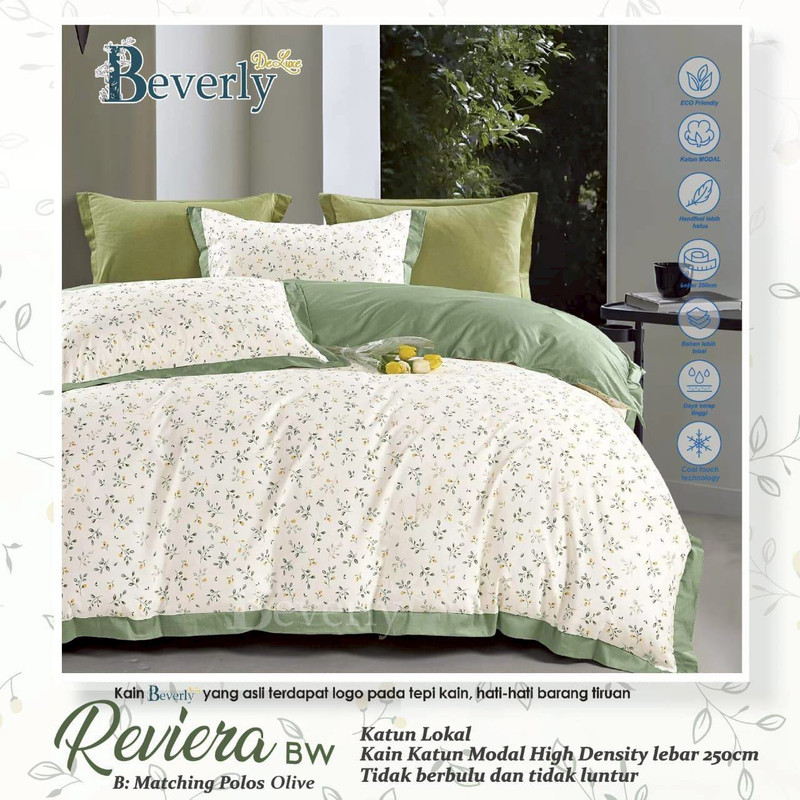 Bedcover & Sprei Premium Katun BEVERLY Motif Reviera