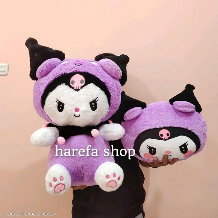 Boneka Kuromi My Melody Hello Kitty Ukuran Jumbo - Boneka Kuromi Jumbo