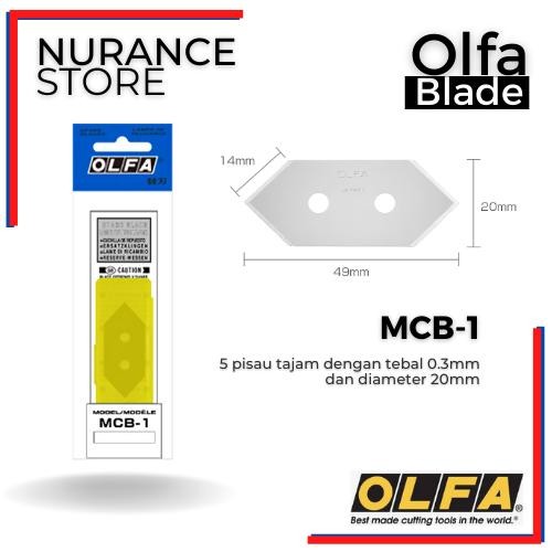 

Refill Blade Olfa Mcb-1 Pak/5 Untuk Cutter Olfa Mc-45 Mc-45/Dx