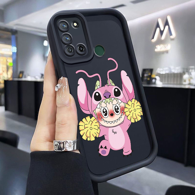 Casing Hp Realme 7i Realme C17 Case Casing pola Bulu berbulu yang lucu Kesing HP Kasing mata langit 