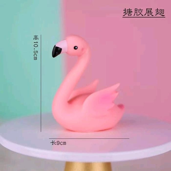 Pajangan Kue Flamingo Cake Topper Flamingo / Dekorasi Kue Ulang Tahun Flamingo Angsa Warna Pink