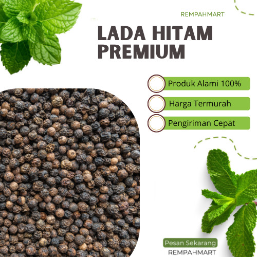 

100g Rempah Lada Hitam Black Peper / Lada Hitam Utuh Alami MEricca Hitam / Rempahmart