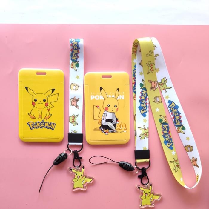 

Baru Tempat Kartu Unik Tali Motif Pikachu Lucu - Card Holder Anak & Dewasa