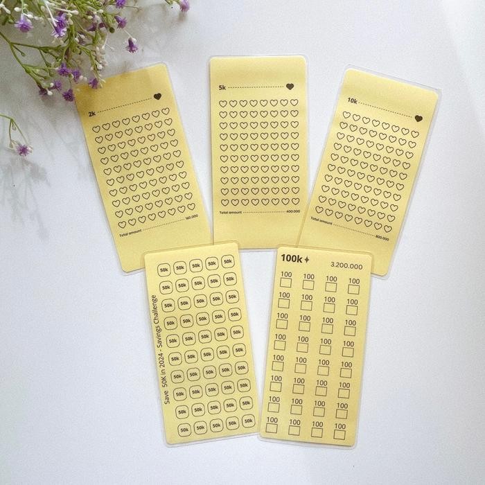 

Baru Budgeting Tracker Set Binder A6 Ziplock Cash Envelope Isi 6 Lembar