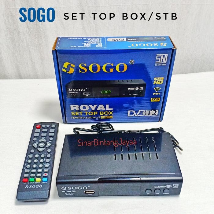 SOGO Set Top Box TV Digital STB Digital TV DVB T2 Set Box Receiver