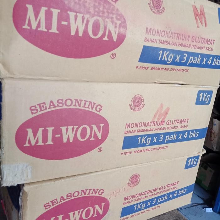 

Penyedap rasa miwon 1kg per DUS isi 12pcs
