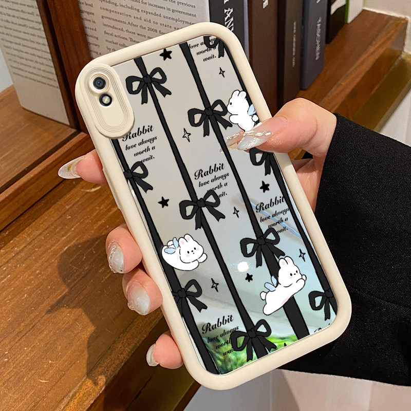 Casing Hp Xiaomi Redmi 9A Redmi 9i Redmi 9T Redmi 9 Power Case Casing Busur hitam Pattern Silikon So