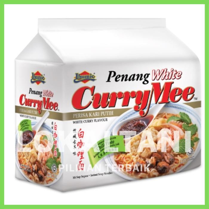 

Penang White Curry Mee Ibumie / Mie Putih Instan Curry Isi 4 Bungkus