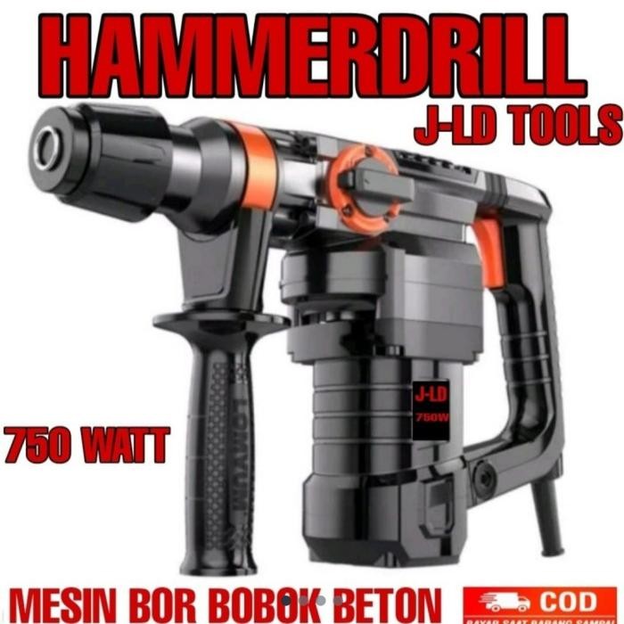 mesin rotary hammer drill bor bobok beton jld 26-1 2 mode